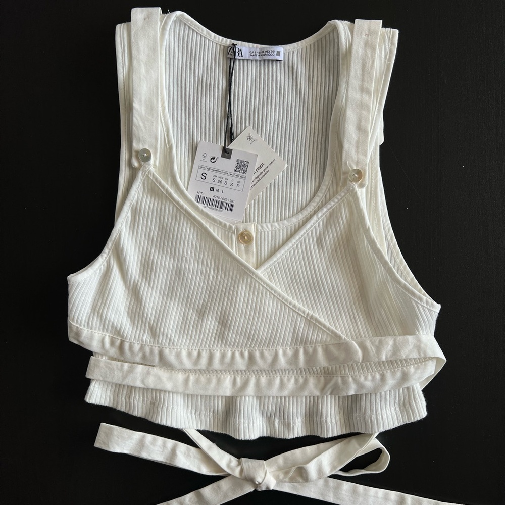 Zara Wrap crop top